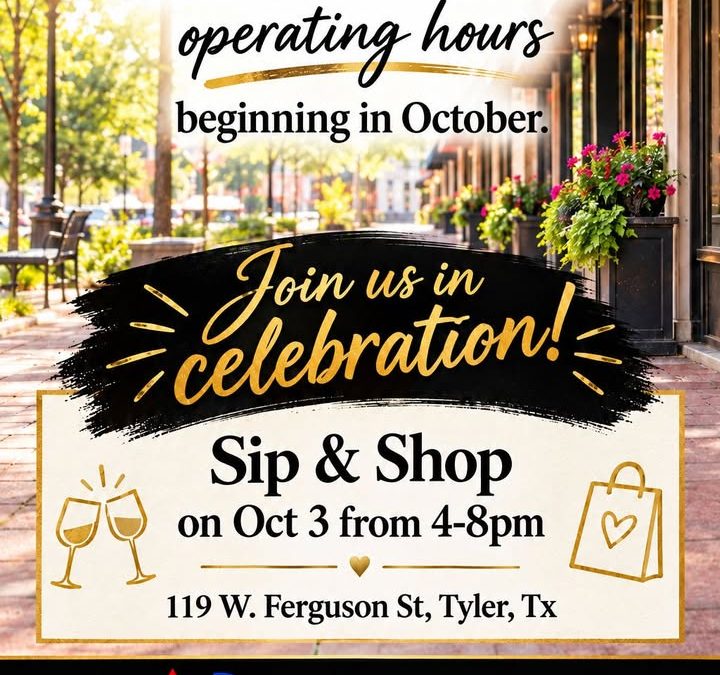 Sip & Shop Re-Opening Exhibit