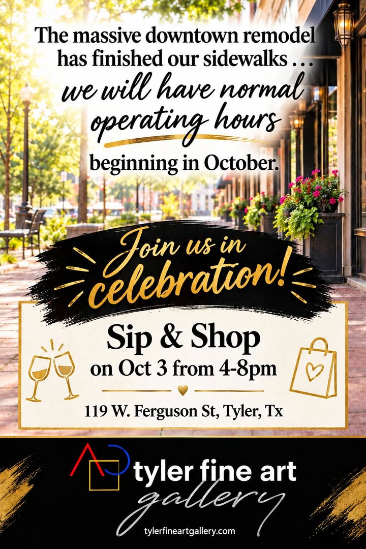 Sip & Shop Re-Opening